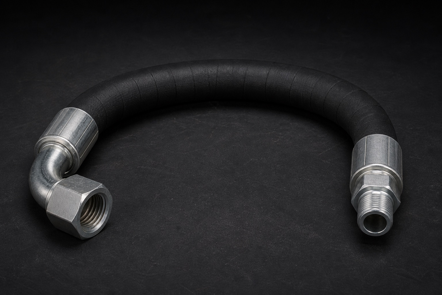 Heavy short hydraulic hose assembly preview